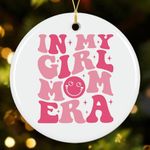 NewEleven New Mom Gifts for Girl Mom - Pregnancy Gifts, Gender Reveal Idea for Pregnant Mom, Expecting Mom, Mama, Mom to Be, Mommy to Be, First Time Mom - Ceramic Christmas Ornaments