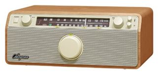 Sangean WR-12 AM/FM Analog Wooden Cabinet Receiver (Walnut)