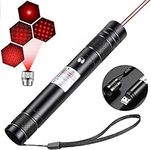 Long Range Tactical Red Beam Flashligh, Rechargeable Bright Light Red Pointer for Night Astronomy Outdoor Camping Hiking, Cat Interactive and Presentations