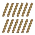 uxcell 12pcs Fully Threaded Rods 5/16x1-3/4 All Thread Studs Long Threaded Screw Carbon Steel for Furniture Garden Railing Mounting Assembly Fastening Frame Connection Colorful Zinc