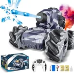 RC Tank That Shoots BBS, Water Bullet Shooting RC Stunt Car for Kids, 2.4GHz Remote Control Truck with Light Spray, 360° Rotation & Drifting, Birthday Gift for Boys, 30+ Min Playtime