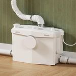 INEFLO 900W Macerator Pump, Sewage Grinder Pump with 4 Inlets for Basement Toilet/Sink/Shower/Washer/Laundry Wastewater, Flexible Side or Top Drainage, Heavy-Duty Use, 12m/39ft Upflush,1.2HP