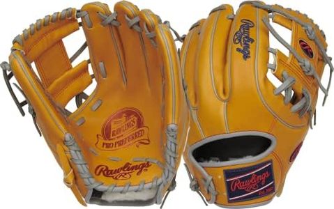 Rawlings | PRO PREFERRED Baseball Glove | 11.75" | Pro I-Web | Right Hand Throw | Tan/Grey