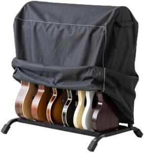 WJYZHM Universal Guitar Stand Cover, Heavy-Duty Water-Resistant Dust Cover with Breathable Vents Drawstring, Fits Multi-Guitar Racks for Acoustic Electric Guitars (47" L x 19" Wx 43" H)