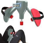 Thigh Master Hip Trainer Kegel Exerciser 77 Lb, Leg and Inner Thigh Strength Exercise Equipment,Hip Shaper Trainer Machine,Pelvic Floor Strengthening Device,Legs Workout Equipment（Grey）