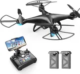 Holy Stone HS110D FPV RC Drone with 1080P HD Camera Live Video 120°Wide-Angle WiFi Quadcopter with Gravity Sensor, Voice & Gesture Control, Altitude Hold, Headless Mode, 3D Flip RTF 2 Batteries