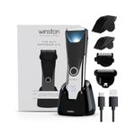 Winston Rechargeable Waterproof Body and Ball Trimmer for Men - Nut Groomer 2.0, Suitable for Beard Trimmer, Private Part Shaving, Pubic Hair with No-Cut Ceramic Blade – 120 Min cordless use