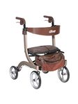 Drive Medical Nitro Dlx Euro Style Walker Rollator, Champagne, 1 Each 1 count