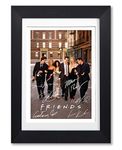 Memorabilia Friends Full Cast Signed Autograph Signature A4 Poster Print Photograph Picture TV Show Series Season DVD Boxset Gift Courtney Cox Jennifer (BLACK FRAMED & MOUNTED)
