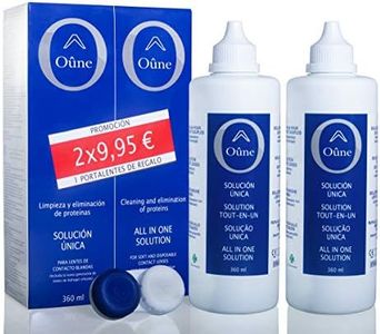 Avizor Oune Solución para limpieza y desinfección de lentes de contacto blandas, Pack 2 x 360 ml