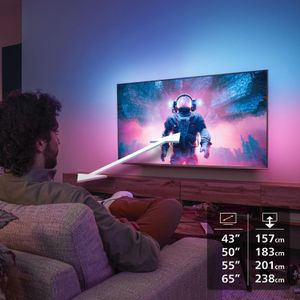 Philips Ambilight 55" 4K QLED Smart TV – Ultra HD, Dolby Atmos, Titan OS