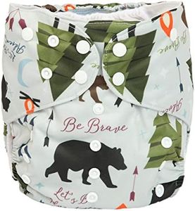 2 to 7 Years Old Junior Big Cloth Diaper Pocket Reusable Baby Kids Toddler (Be Brave)