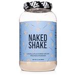 Naked Shake - Vanilla Protein Powder - Plant Based Protein Shake from US & Canadian Farms with MCT Oil, Gluten-Free, Soy-Free, No GMOs or Artificial Sweeteners - 30 Servings (Vanilla)