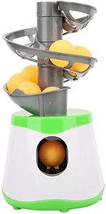 Dilwe Table Tennis Robot, Automatic Ball Launcher with 10-Ball Capacity, Portable Design, ABS Material, Green