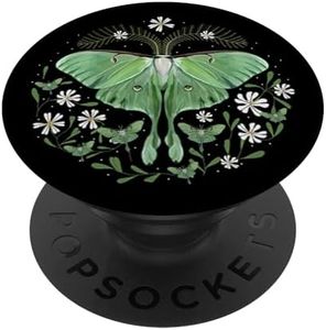 Luna Moth Butterfly Vintage Botanical Biology Illustration PopSockets Standard PopGrip