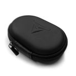 Decibullz - Zipper Headphones Carrying Case, Perfect for Earphones and Earplugs (Black)