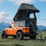 Naturnest Rooftop Tent Hard Shell, Easy Set Up Pop Up Tent for 2 Person Camping, Waterproof Windproof UV-Resistant Blackout Privacy 4 Season Tent for Truck, Jeep, SUV, Van, Trailer - Polaris Plus