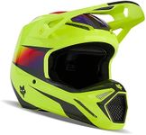 Fox Racing V1 Motocross Helmet, Flora Yellow, Small