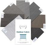 WEFFORT Motorized Outdoor Roller Shades,Fabric Sample of 5% Openness Smart Blind