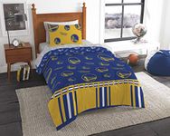 Northwest Officially Licensed NBA Golden State Warriors Twin Bed in a Bag Set, 64' x 86', Blue