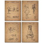 Space Patent Prints - Set of Four Vintage Wall Art Photos