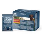 by Amazon Complete Food for Adult Dogs, Meat Selection in Gravy, 1.2 kg (12 Packs of 100g),Packaging may vary