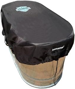 Homemell Arctic Armour 100 Gallon Oval Stock Tank Cover, Ice Bath Cold Plunge Tub Cover, Ice Water Trough Cover, Home Water Tank Oval Trough Cover, Heavy Duty 600D Waterproof Rip Proof Ice Bath Cover