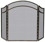 Uniflame 3 Fold Antique Rust Wrought Iron Arch Top Screen