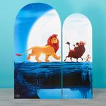 Star Cutouts SQ010 Lion King Backdrop Double Cardboard Cutout