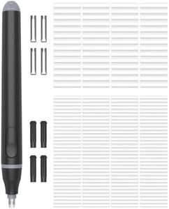 Foyucool Electric Eraser, Battery Operated Automatic Pencil Eraser with 220 Erasers Refills, 2 Erasers Sizes, Comfort Grip Art-Eraser for Drawing, Ideal for Artists, Students, Sketch, Engineers, Black