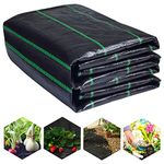 LawnScape Weed Control Membrane 2M x 10M UV Stabilized Woven PP Nature Friendly Heavy Duty Weed Barrier Fabric for Garden, Ground, Cover Sheet, Raised Bed Liner, Under Decks, Gravel and Walkways