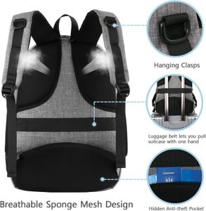 MATEIN 15.6" Travel Laptop Backpack – Grey