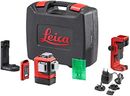 Leica Lino L6G – laser ligne 3x360 degrés avec batterie Li-ion, chargeur, adaptateur magnétique innovant et support mural, en coffret (laser vert, portée : 35 m)