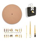 EPOXY FUSION DIY 12" Inch Round Blank MDF Kit (4.5mm) with Silent Quartz Movement Set for Resin Art Work, Resin Wall Clock Kit, Alcohol Ink Art, Fluid Art & Home Decoration, DIY Clock MDF Kit