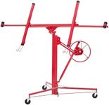 Heavy Duty 11FT Drywall Lifter - 48-114 inch 150LB Capacity, Rolling Caster Wheels, Easy Assembly, Construction, and User-Friendly Design.