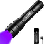 FandyFire UV Flashlight 395-405 nm LED UV Torch for Resin Curing, Blacklight Ultraviolet Flashlight Mini UV Curing Light for Curing UV Glue, Leak Detector, Pet Urine Stain
