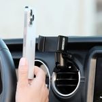 Offroam Phone Mount Made for Jeep Wrangler 2018-2023 | Gladiator 2019-2023, CNC-Machined Aluminium, Universal Spring Loaded Holder, 360-Degree Swivel, One-Hand Operation