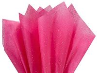 ECO SARRAS PINK GEMSTONE LUXURY MULTI-PURPOSE WRAPPING PAPER 20x20 Inches FOR GIFT WRAPPING & HAMPERS, ART N CRAFT, CRAFTS AND DIY PROJECTS FLOWER MAKING, SHIPPING CLOTHES ETC (Pack of 30 SHEETS)