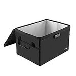 Hodufy Large (409 x 322 x 270mm) Fireproof File Box (2000℉), Fireproof File Box with Lock, Waterproof and Fireproof Document Box, Collapsible Storage Box for Hanging Letter/Legal Folder