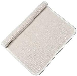 UKELER Montessori Mat for Nursery Preschool Kindergarten Soft Baby Play Mat Cotton Working Rug for Toddlers Babies Children, 27.5''×43.3'', Off-White