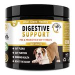 Digestive Support for Dogs 5BIL CFUs | Health Supplies For Dogs Digestion, Immunity, Gut Health, Diarrhoea, Constipation, Allergy and More | All Ages Breeds | Probiotics For Dogs Gut Health Care