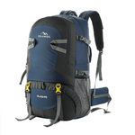 TRAWOC BLAZE 55 Liter Travel Backpack Daypack Bag for Camping Hiking Trekking Bag for Men & Women, Navy Blue, SHK014, 3 Year Warranty