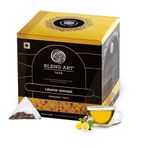 Lemon Ginger Green Tea Bags 15 Pyramid Tea Bag