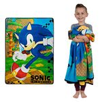 Franco Kids Bedding Super Soft Plush Micro Raschel Throw, 46 in x 60 in, Sonic The Hedgehog