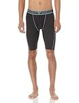 Emporio Armani Men's Emporio Armani Men's Biker Boxer Mesh Microfibre Leggings, Black, XL UK