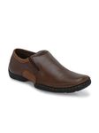 egoss Comforts Premium Genuine Leather Mocassin Casual Shoes for Men (Brown-13)-G-358