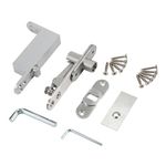 Ranbo Commercial/Home Self Closing Door Pivot Hinges Heavy Duty Hidden Hinges for Wood Doors 360 Degree Shaft Stainless Steel Invisible Pivot Hinge System (Regular)