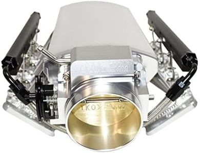 A-Team Performance - EFI Fabricated Intake Manifold with Fuel Rails and Throttle Body Short - Compatible with GM Chevrolet LS3 L92 SBC Small Block Chevy V8 GEN. III/IV (LS-BASED) Silver