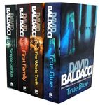 David Baldacci 4 Books Collection Set (True Blue, The Whole Truth, First Family (King & Maxwell 4), Simple Genius (King & Maxwell 3))