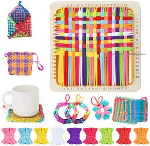 DREMTOY 7" Metal Weaving Loom Kit Toys, DIY Crafts Projects for Kids and Adults, Gift Ideas for Girls 6-12 Years, Easy Potholder Loom Knitting for Beginners, Includes 9 Colors, 224 Craft Loops